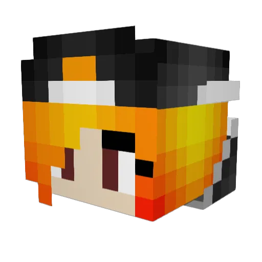 PureCanada Minecraft avatar head, 3D render