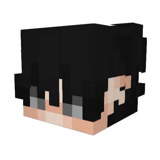 PureDarling Minecraft avatar head, 3D render