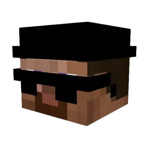 PureFrost Minecraft avatar head, 3D render
