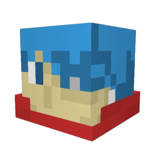 PureLotus1005 Minecraft avatar head, 3D render