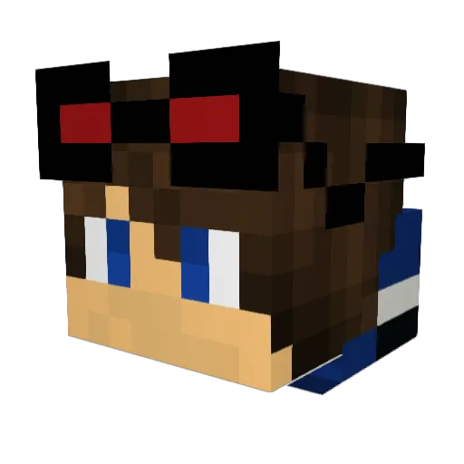 PureMalachai Minecraft avatar head, 3D render