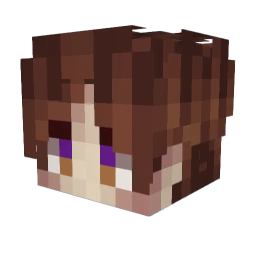 PureManipulation Minecraft avatar head, 3D render