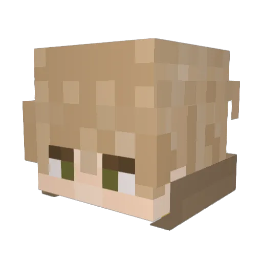 PureMercuryxD Minecraft avatar head, 3D render
