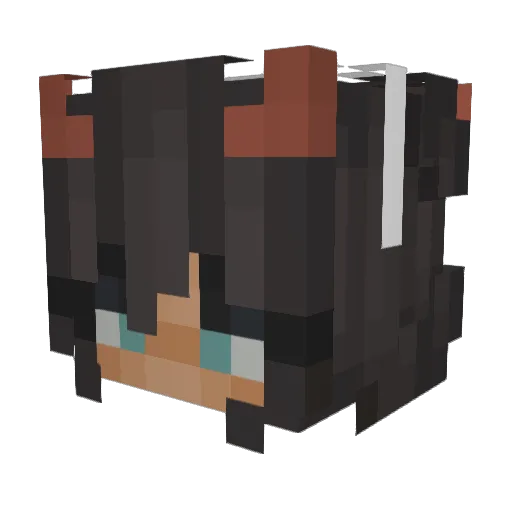 PureMind Minecraft avatar head, 3D render