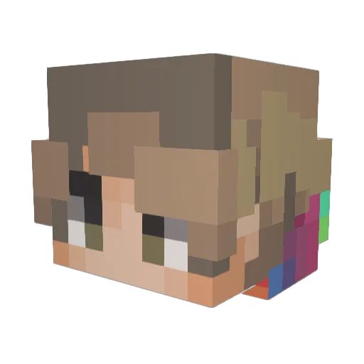PureSalt2004 Minecraft avatar head, 3D render