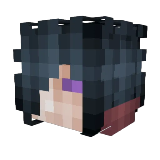 PureSkimMilk Minecraft avatar head, 3D render