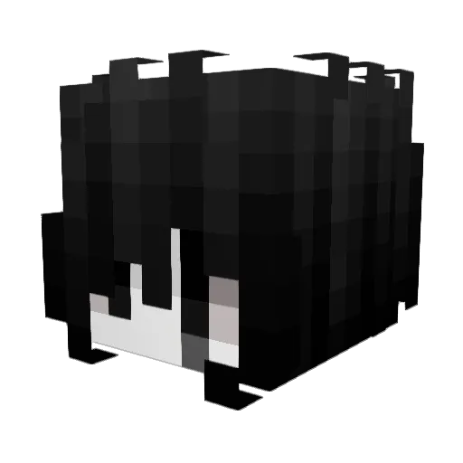 PureSnow Minecraft avatar head, 3D render