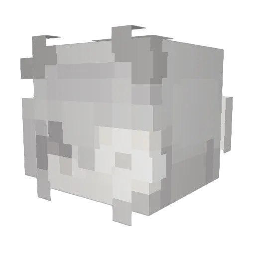 PureUkiyo Minecraft avatar head, 3D render