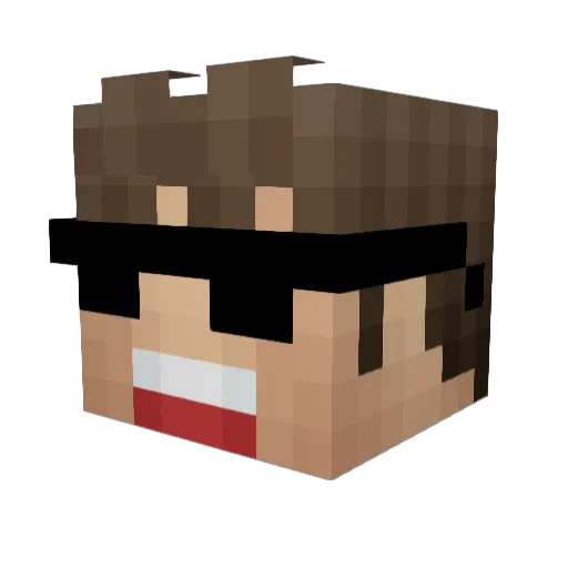 PureViper Minecraft avatar head, 3D render