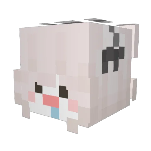 Pure_0624 Minecraft avatar head, 3D render