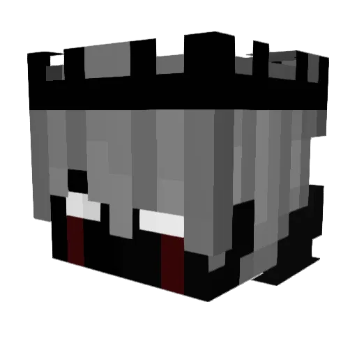 Pure_Auto Minecraft avatar head, 3D render
