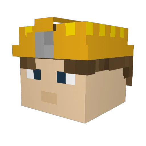 Pure_Fishigan906 Minecraft avatar head, 3D render