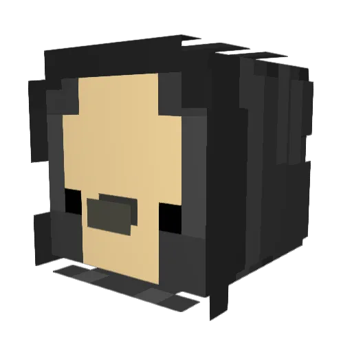 PureifyEU Minecraft avatar head, 3D render