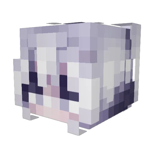 Purematic Minecraft avatar head, 3D render