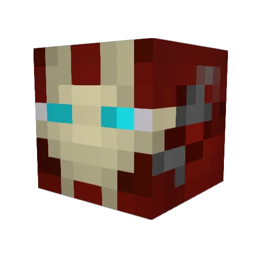 Pureskillshots Minecraft avatar head, 3D render