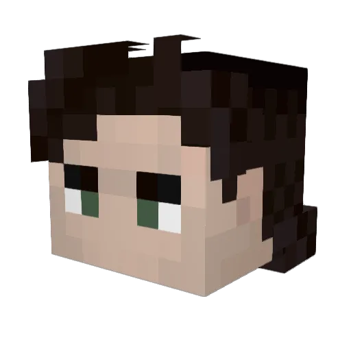 PurgeProductions Minecraft avatar head, 3D render
