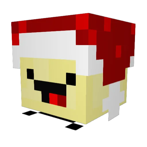 Purin258 Minecraft avatar head, 3D render