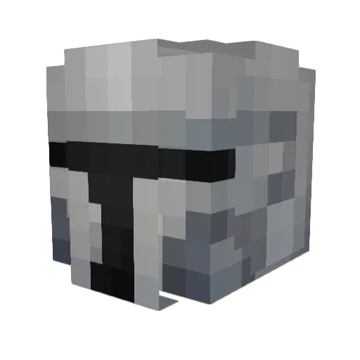 PurinXiao Minecraft avatar head, 3D render