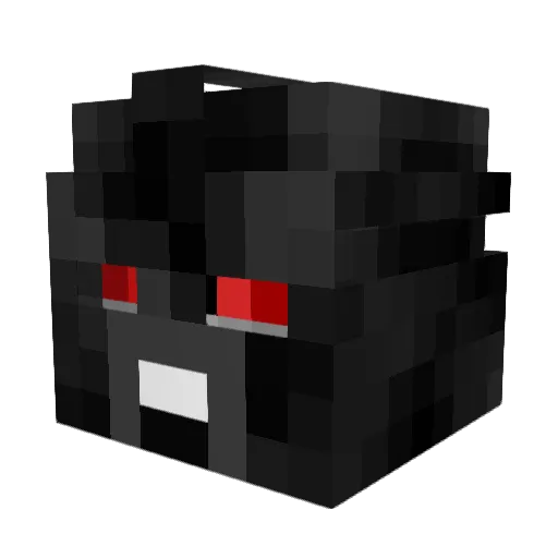 Puristar Minecraft avatar head, 3D render