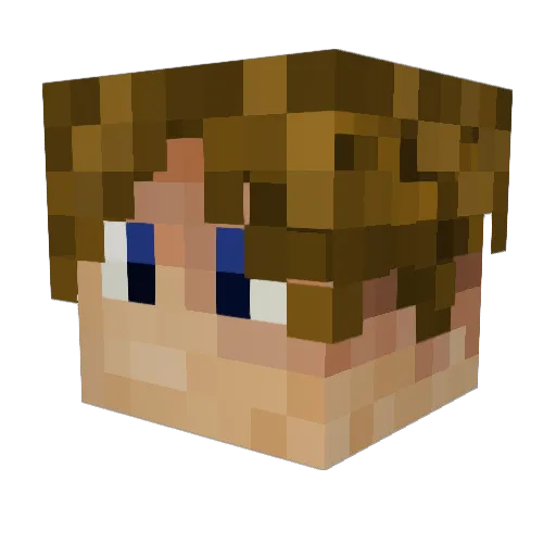Purityempire Minecraft avatar head, 3D render