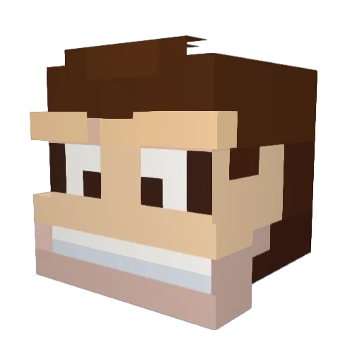 Purize420 Minecraft avatar head, 3D render