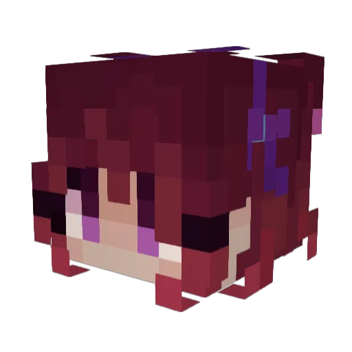 Purjopa Minecraft avatar head, 3D render