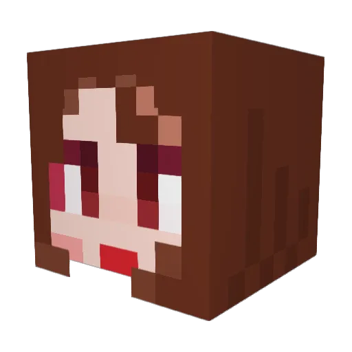 Purkinje0 Minecraft avatar head, 3D render
