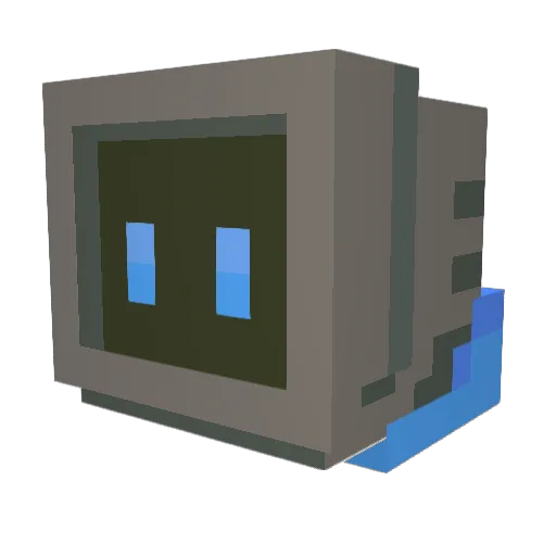 Purlex16 Minecraft avatar head, 3D render