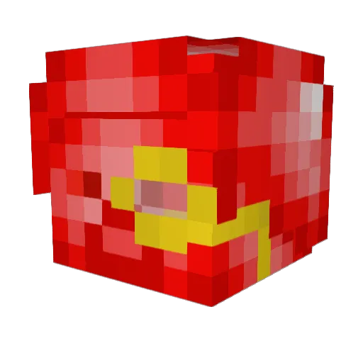 PuroFurrySad Minecraft avatar head, 3D render