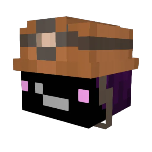 Puro_stan Minecraft avatar head, 3D render