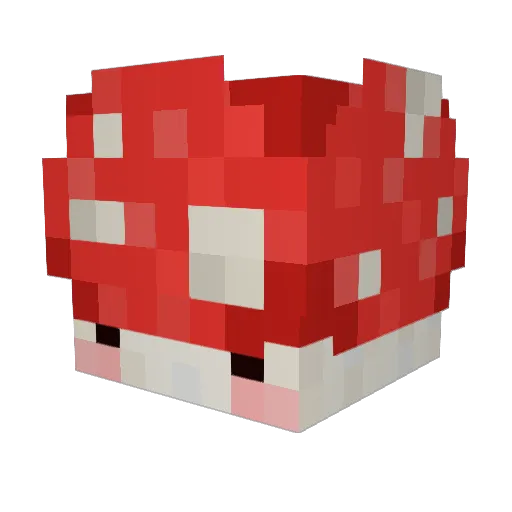 PurplKami Minecraft avatar head, 3D render