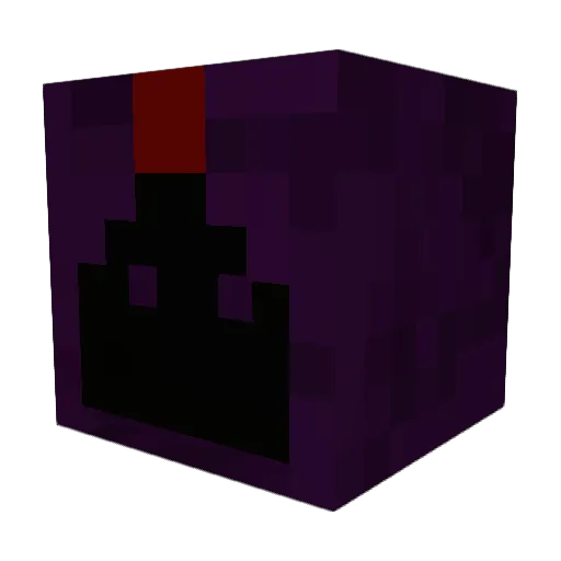 Purpl_P Minecraft avatar head, 3D render