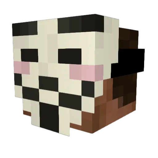 PurpleCash Minecraft avatar head, 3D render