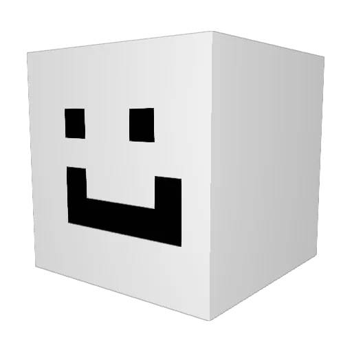 PurpleDurpleMan Minecraft avatar head, 3D render