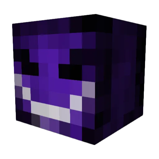 PurpleHellZ100 Minecraft avatar head, 3D render