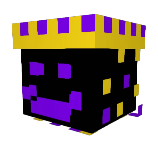 PurpleInsomnia3 Minecraft avatar head, 3D render