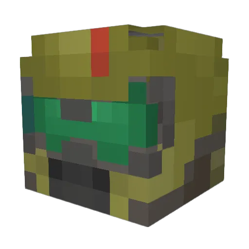 PurpleKnightv2 Minecraft avatar head, 3D render