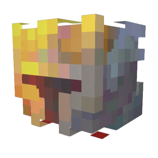 PurpleLover__ Minecraft avatar head, 3D render