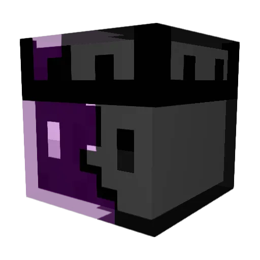 PurpleMasterDE Minecraft avatar head, 3D render