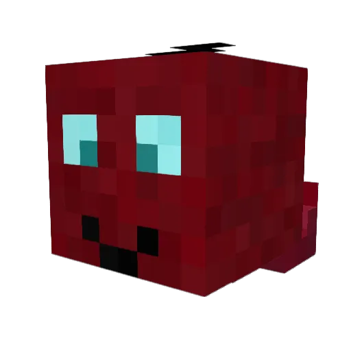 PurpleMonkey_26 Minecraft avatar head, 3D render