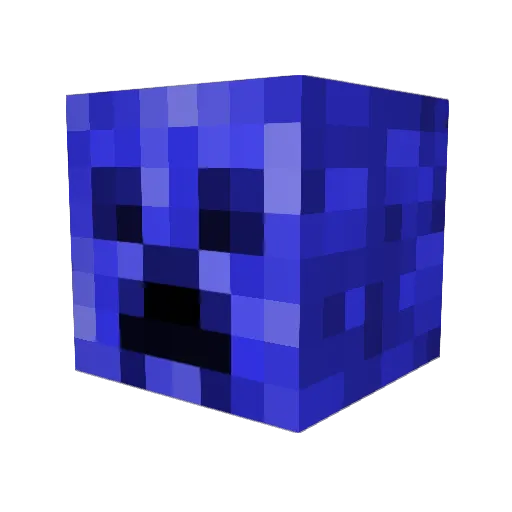 PurpleNarwal101 Minecraft avatar head, 3D render