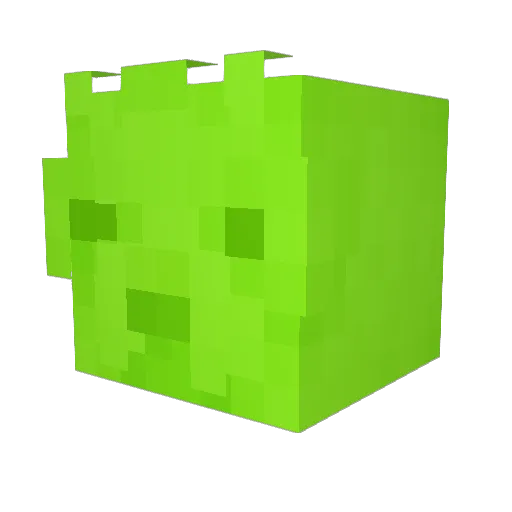 PurpleOre Minecraft avatar head, 3D render