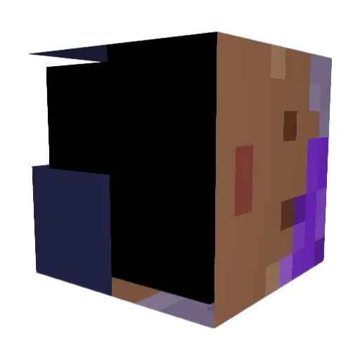 PurpleOwl11 Minecraft avatar head, 3D render