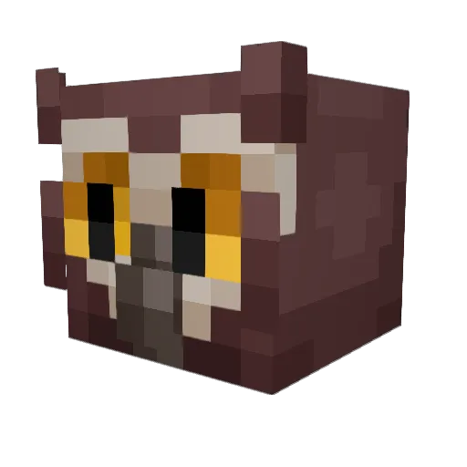 PurpleOwl98 Minecraft avatar head, 3D render