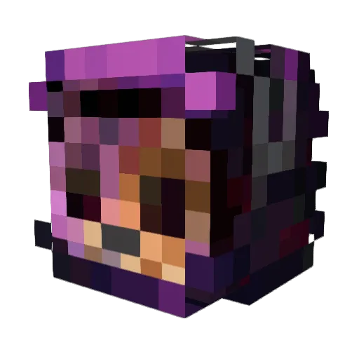 PurplePhoenix999 Minecraft avatar head, 3D render