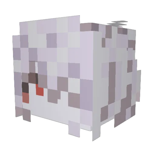 PurplePig92 Minecraft avatar head, 3D render