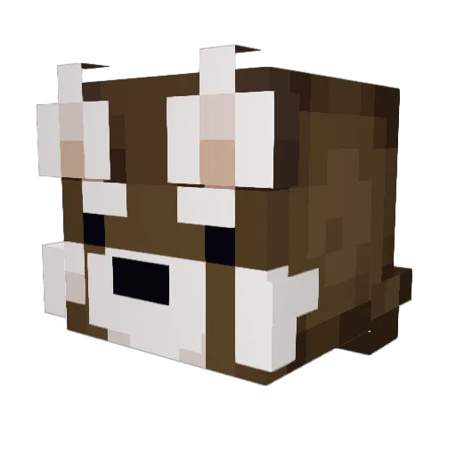 PurpleSceptile Minecraft avatar head, 3D render
