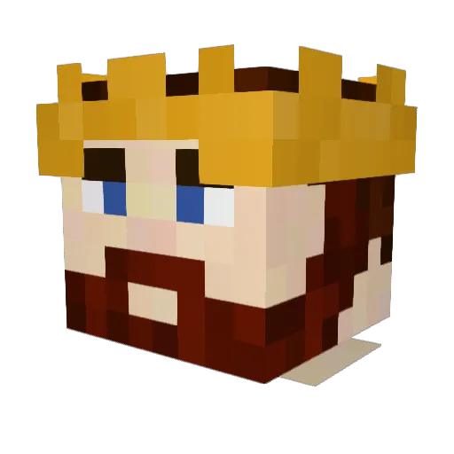 PurpleSnake2 Minecraft avatar head, 3D render