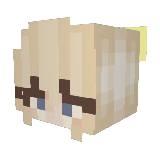 PurpleSpice Minecraft avatar head, 3D render