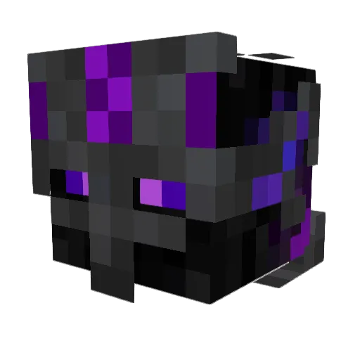 PurpleVirus80 Minecraft avatar head, 3D render